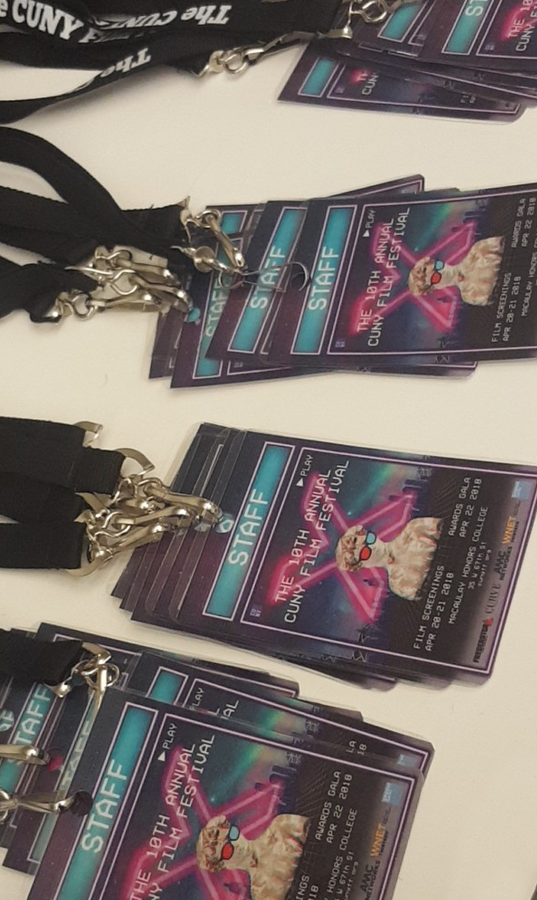 ID badges for Festival staff and presenters