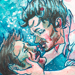 kiss under water